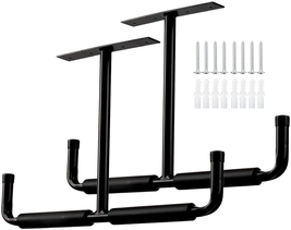 Overhead Garage Storage Hooks Rack Ceiling Mounted For Hanging Hose Pipe... - £25.25 GBP