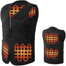 Heated Vest,USB Charging Electric Heated Jacket Lightweig (Battery Not Included) - £25.86 GBP