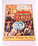 ✅ Circus Program 1955 1956 King Bros Jackson Magazine Mailer Advertising... - £19.54 GBP