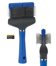 Master Grooming Tools Pet Extra-Firm Double Wide Flexible Slicker Brush Mat Shed - £13.36 GBP