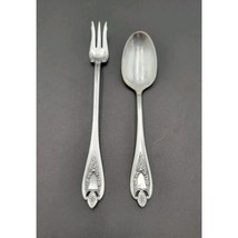 1847 Rogers Bros XS Triple Old Colony Pattern Set 2 Cocktail Fork &amp; Spoo... - $18.16