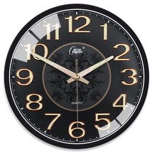 12 Inch Luminous Large Wall Clock Modern Classic Wall Clock Living Room Clock - £44.02 GBP