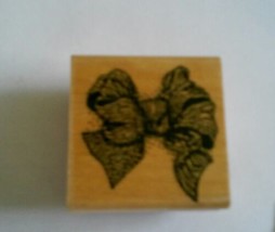 Big Poofy Bow Rubber Stamp By Annette Allen Watkins Vintage 1993 E 1214 - £9.34 GBP