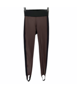 Koral brown black colorblocked lustrous stirrup high rise leggings extra... - $29.99