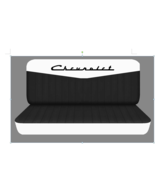 Fits 1961-1986 Chevy C/K 10-20 truck front bench seat covers white and black - $1,886.03 MXN