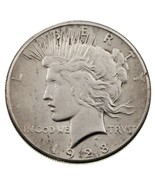 1928 $1 Silver Peace Dollar in AU+ Condition, Coin is UNC with minor hai... - $7,926.72 MXN