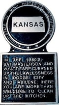 Kansas State Marker, Kansas State Plaque, Metal Plaque, Hand Painted - £36.76 GBP