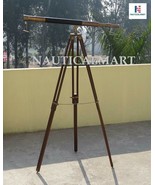 NauticalMart Brass Telescope Tripod Stand Floor Standing Vintage Marine ... - $3,713.04 MXN