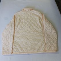 L.L.Bean Women’s Size 2X Reg Light Peach Full Zip Quilted Jacket Pockets 295900 image 2