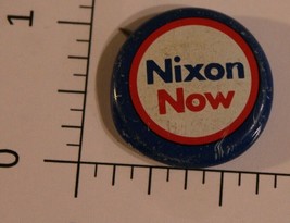 Vintage Nixon Now Presidential Campaign Pinback Button Richard Nixon 1 I... - £3.70 GBP