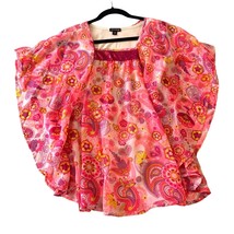 George Womens XL 14 16 Layered Top Shirt Pink 2 piece Sequin Detail Angel Top Sh - £11.73 GBP