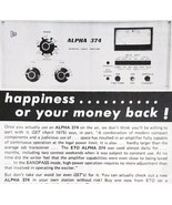 1975 Ehrhorn Tech Alpha 374 Bandpass Amplifier Advertisement Electronics... - $463.85 MXN