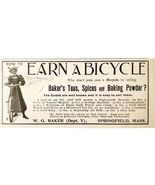 W.G. Baker Teas Bicycles 1897 Advertisement Victorian Bikes Spices ADBN1A6 - $366.69 MXN