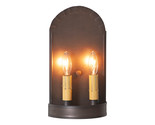 Arch Wall Sconce Metal Two Candle Light Fixture Handmade in USA, Kettle ... - $73.95