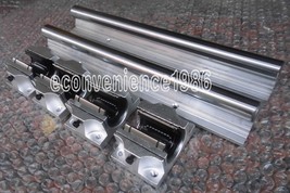 2 pcs TBR20-600mm Linear Rail &amp; 4 pcs TBR20UU  Bearing CNC XYZ  Linear Rail - £108.69 GBP
