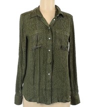 NEW Banana Republic Women’s Dillion Classic Fit Button Shirt Size M Green NWT - £35.08 GBP