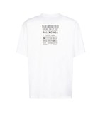NWT AUTHENTIC Balenciaga White Cotton Unisex Garde-Robe Oversize T shirt XS - $281.30 CAD