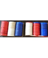 Vintage Lot of 2 Boxes of 75 Poker Chips – 150 Chips in All – ORIGINAL B... - $19.79