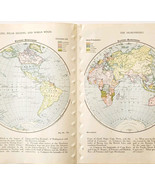 1916 World Map Eastern Western Hemispheres Countries And Possessions DWSS10 - €26,04 EUR