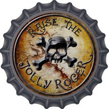 Raise The Jolly Roger Novelty Metal Bottle Cap BC-528 - £17.54 GBP