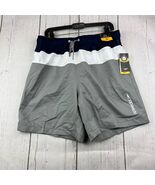 Speedo Large Comfort Stretch Sun Protection Shorts Pants Gray Men New - $34.88 CAD