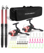 Telescopic Fishing Pole Reel Combo, 2PCS 5.9FT Collapsible Rods, 2PCS Sp... - $107.96