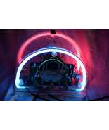 Hypersonic Retro Neon Acrylic Lighted AM/FM Vintage Radio 8802C WORKS 517A1 - $266.70 CAD