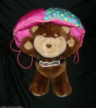 Vintage Applause Paratroopers Brown Teddy Bear Stuffed Animal Plush Toy Monkey - £29.01 GBP