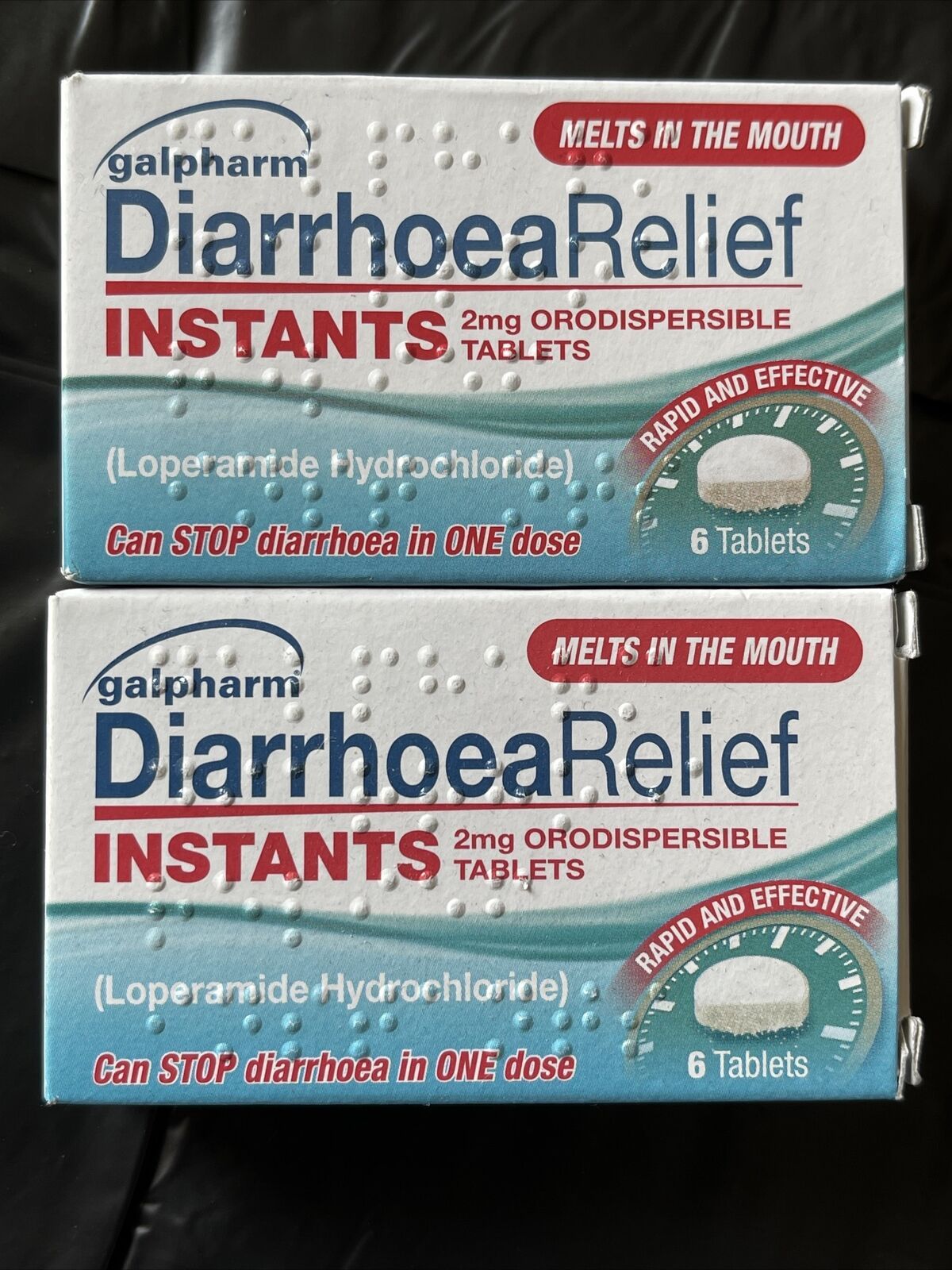GALPHARM Diarrhoea Relief Instant Melts 2mg Loperamide Orodispersible  1... - $7.96