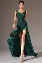 Beautiful Tank Evening Gown,Mermaid Evening Gown,New V Neck Evening Dress, Green - £300.58 GBP