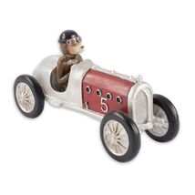 Collectable Resin Dog Driving Race Car - $69.95