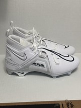 Nike Alpha Menace Pro 3 White/Black Football Cleats CT6649-109 Men&#39;s Size 10 - £29.41 GBP