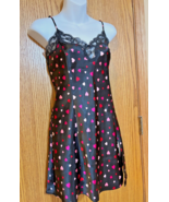 Chemise/Slip Med. Black with Hearts - $18.00