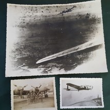 LOT 1940s original 3pc WWII AIRPLANE PHOTOGRAPHS u.s. air force OMER STE... - £112.62 GBP