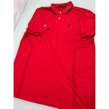RLX Ralph Lauren Men Golf Polo Shirt Red Vented Mesh Stretch Large L - £19.43 GBP
