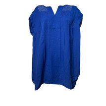 daniel rainn estefany Blue Dolman Sleeve blouse Top women’s size 0X - £15.68 GBP