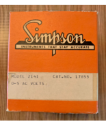 Simpson  Panel Gauge Meter Model 2141 No. 17855 ,0-5 V AC [e-01] - $275.97 MXN