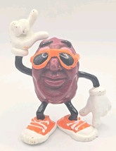 Vintage California Raisins 2&quot; inch figure w orange sunglasses 1987 PB82 - £7.70 GBP