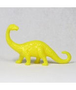 Joy Toy Brontosaurus Yellow Dinosaur Figure Vintage 1980s Ajax Tootsie T... - £7.60 GBP