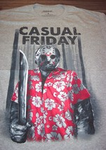 Funny Friday The 13th Jason Casual Friday T-Shirt Halloween Medium New - £15.82 GBP