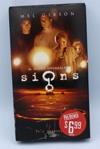 Signs (VHS 1996) - Mel Gibson - $3.90