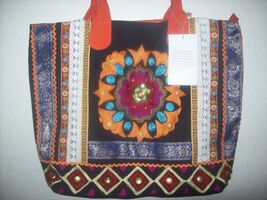 ANTIK CRAFT LARGE  HANDCRAFTED TRIBAL TOTE NWT - $58.41 ANTIK CRAFT LARGE  HANDCRAFTED TRIBAL TOTE NWT - $58.41