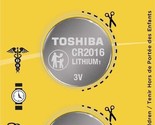 Toshiba CR2016 Battery 3V Lithium Coin Cell (100 Batteries) - £3.91 GBP+