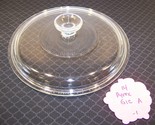 PYREX CLEAR G1C A ROUND LID W/ RIBS CORNING WARE - $13.49
