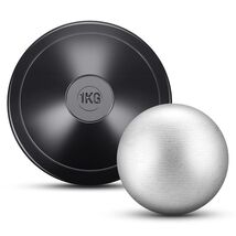 Deekin 2 Pc Shot Put Rubber Discus 1kg Black Ball School Track &amp; Field D... - $78.95