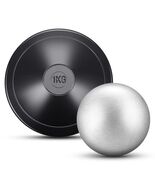Deekin 2 Pc Shot Put Rubber Discus 1kg Black Ball School Track &amp; Field D... - $78.95