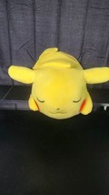 Pokemon 18” Sleeping Pikachu Soft Jumbo Large Plush Pillow Buddy, - £27.35 GBP