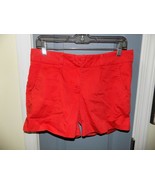 THE LIMITED RED Drew Fit Shorts  Size 10 Women&#39;s EUC WONDERFUL COLOR - $26.60
