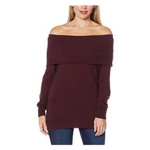 Colleen Lopez Convertible Neck Pullover Sweater (DARK WINE, MEDIUM) 763964 - $15.14