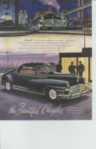 &#39;47 Chrysler Print Ad- Chrysler Coupe, Factory, Industry, Welder, Securi... - $16.01